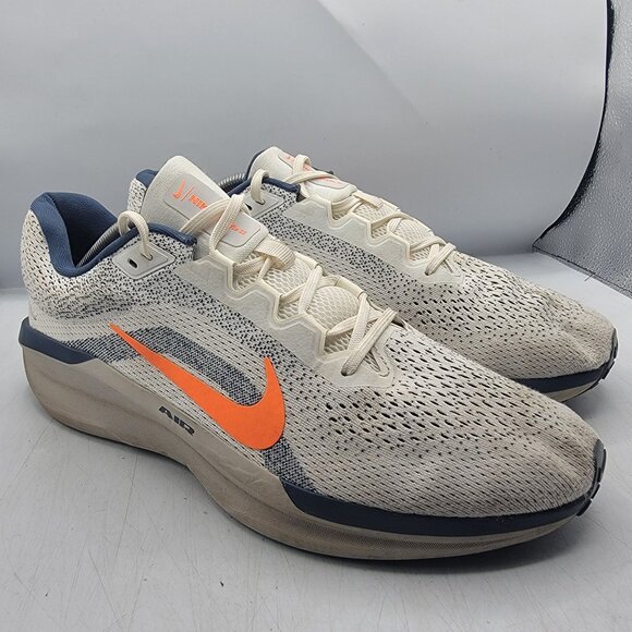 Nike Air Winflo 11 Sail Mens 12 White Total Orange Athletic Shoes FJ9509-103 - Picture 1 of 13